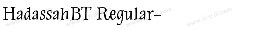 HadassahBT Regular字体转换